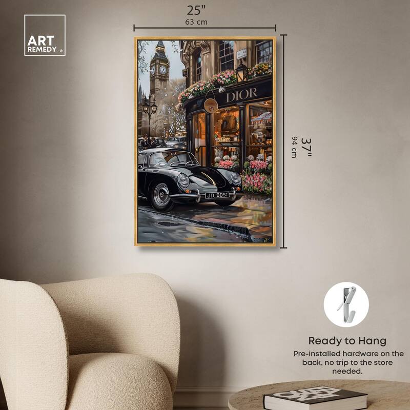 A View of London from the Car Canvas by Art Remedy