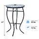 preview thumbnail 13 of 31, Costway Mosaic Side Table Accent Table Round Balcony Bistro End Table