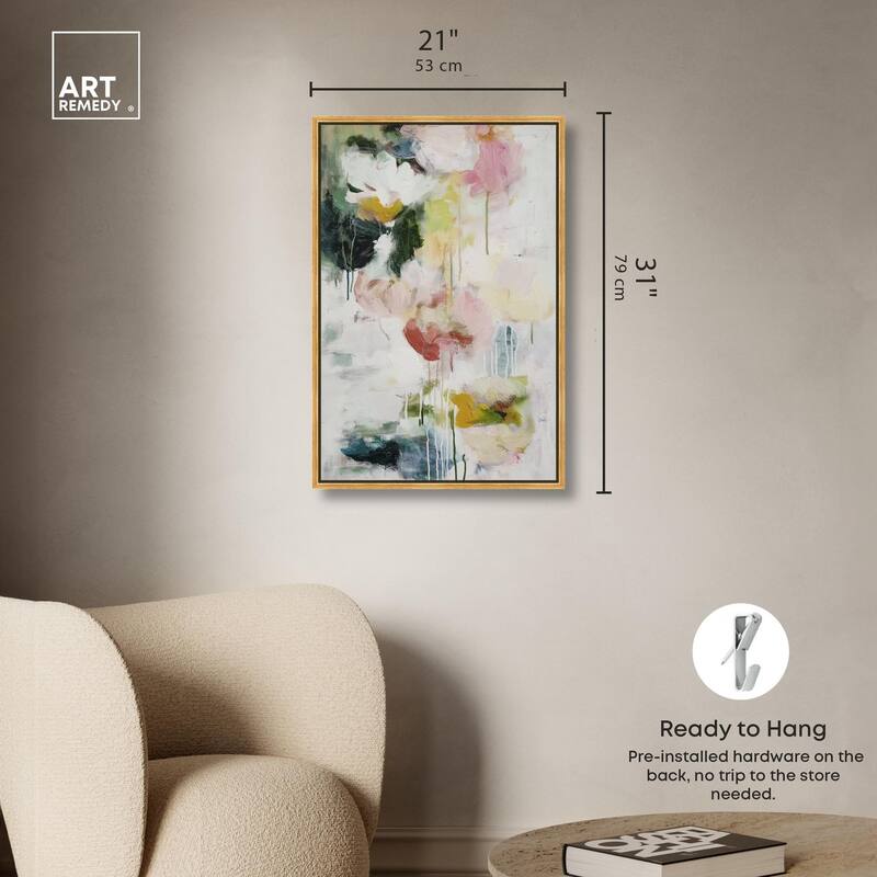 Dripping Colors III Canvas by Art Remedy