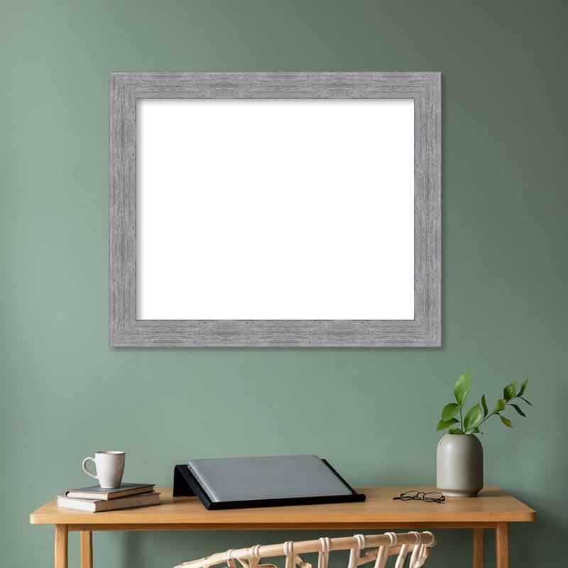 Amanti Art Bark Rustic Char Framed Dry Erase Magnetic Board