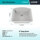 preview thumbnail 6 of 8, Lexicon Platinum 2321D Quartz Composite Single Bowl Kitchen Sink