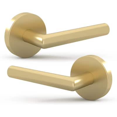 Mega Handles RONN Dummy Flat Door Lever, Non-Turning Reversible Door Handle for Closet, French, Pantry Doors, Easy Installation