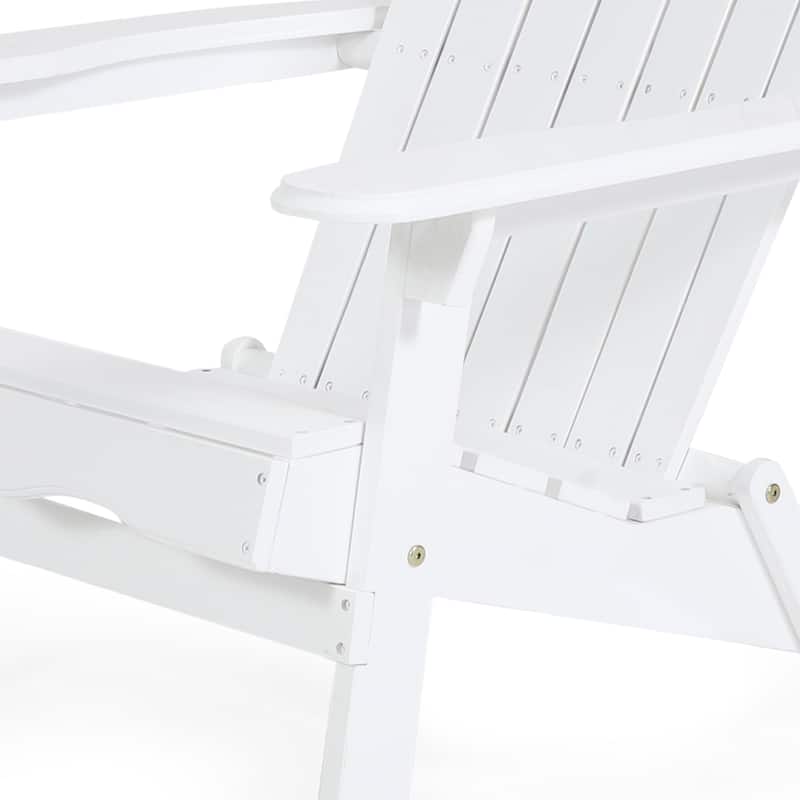 Hanlee Outdoor Rustic Acacia Wood Folding Adirondack Chair (Set of 2) by Christopher Knight Home