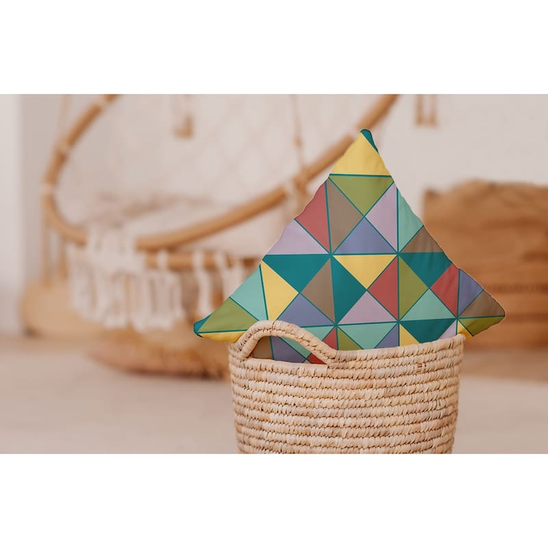 Triangle Triumph Decorative Throw Pillow