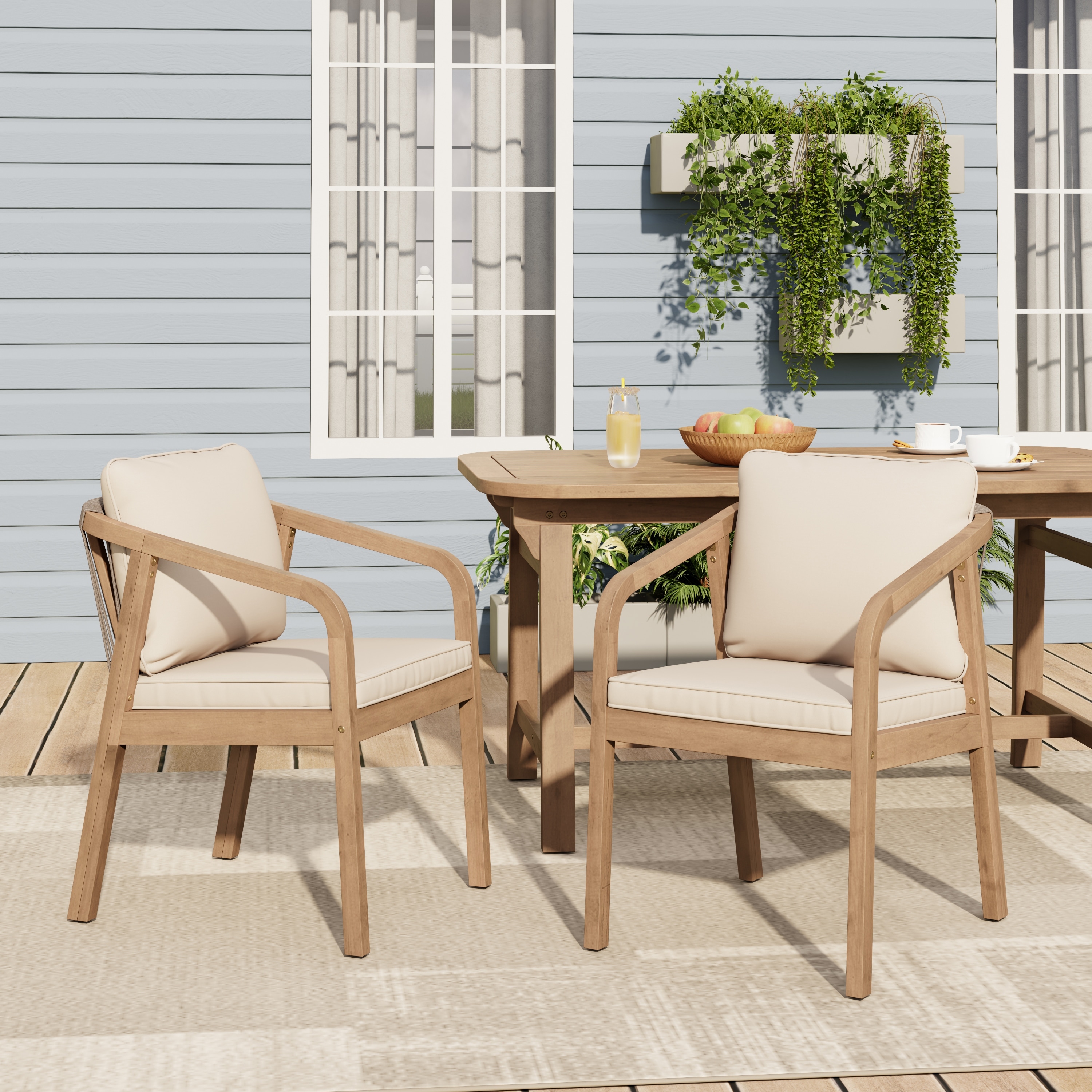 Christopher Knight Home - Lucinda Outdoor Acacia Wood Dining Set