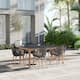 Option Black Table & Black Wood Armchairs