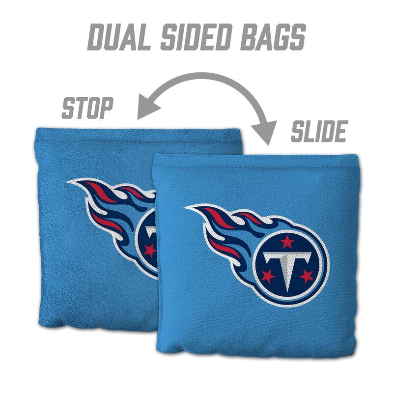 Tennessee Titans NFL Dual Sided Pro Stop & Slide Cornhole Bags