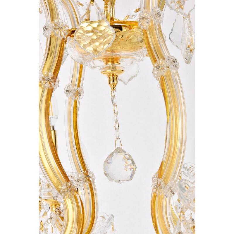 Fleur Illumination Collection Chandelier D:27in H:26in Lt:13 Gold Finish