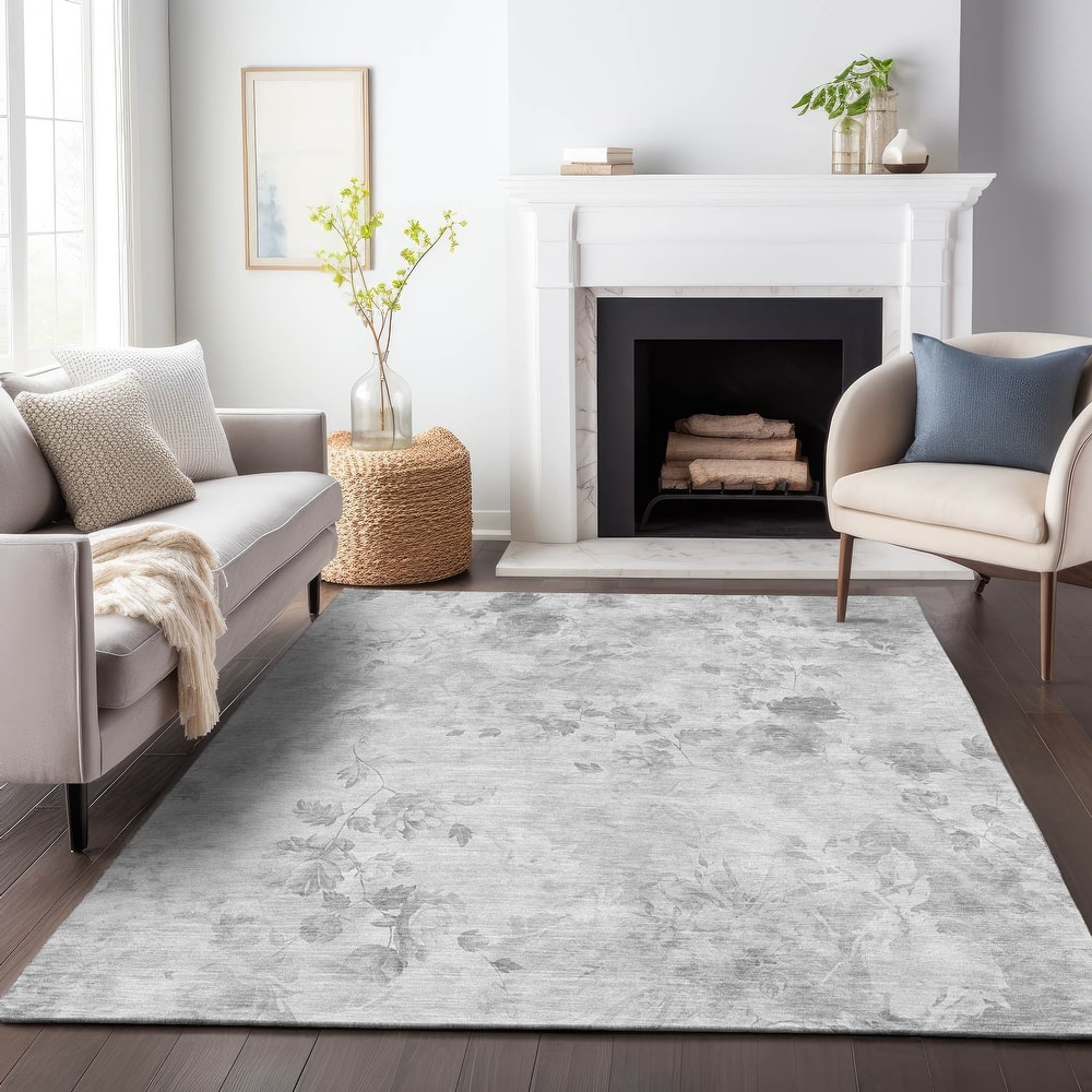 Premium Washable Super Soft Modern Floral Mayfield Rug