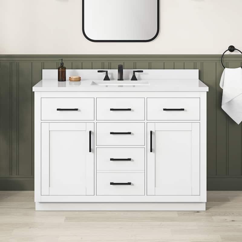 Ove Decors 15VVA-BAI348 Bailey 48" Free Standing Single Basin Vanity - White