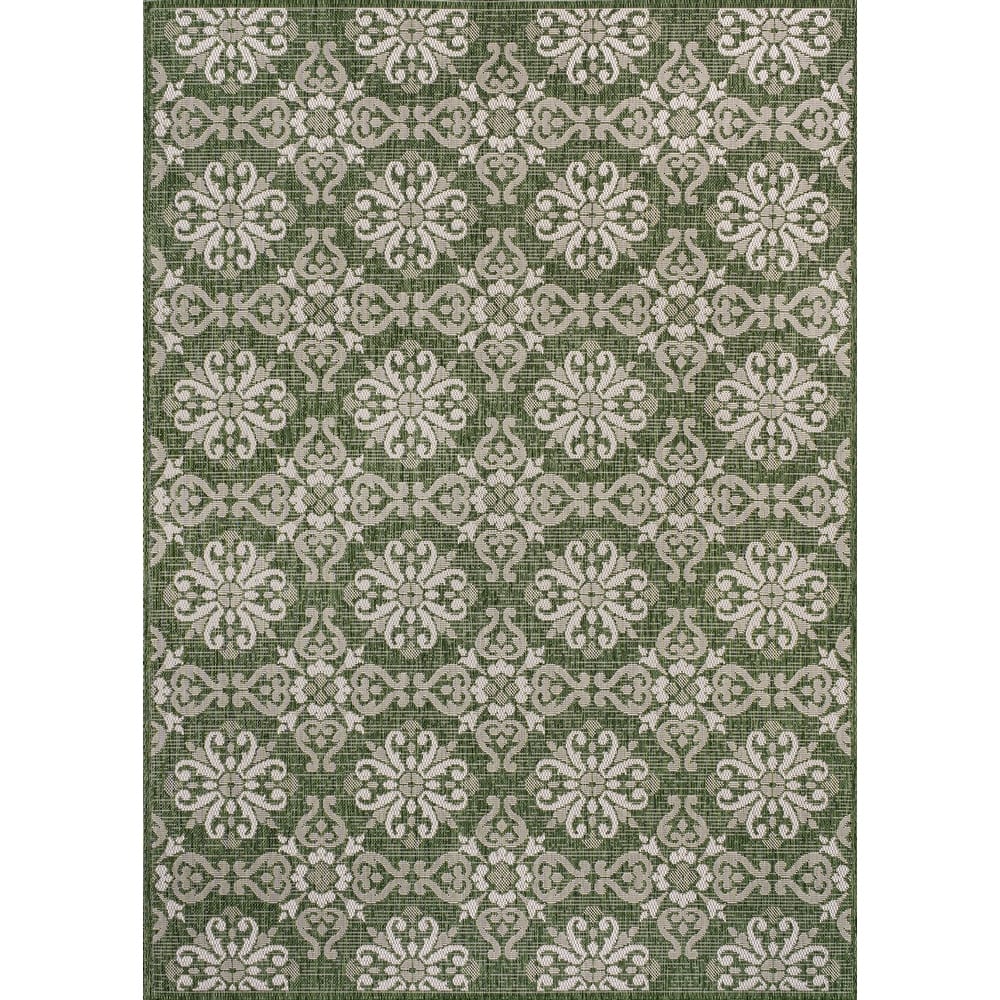 JONATHAN Y Maribel Traditional Mediterranean Tile Design Indoor/Outdoor Area Rug