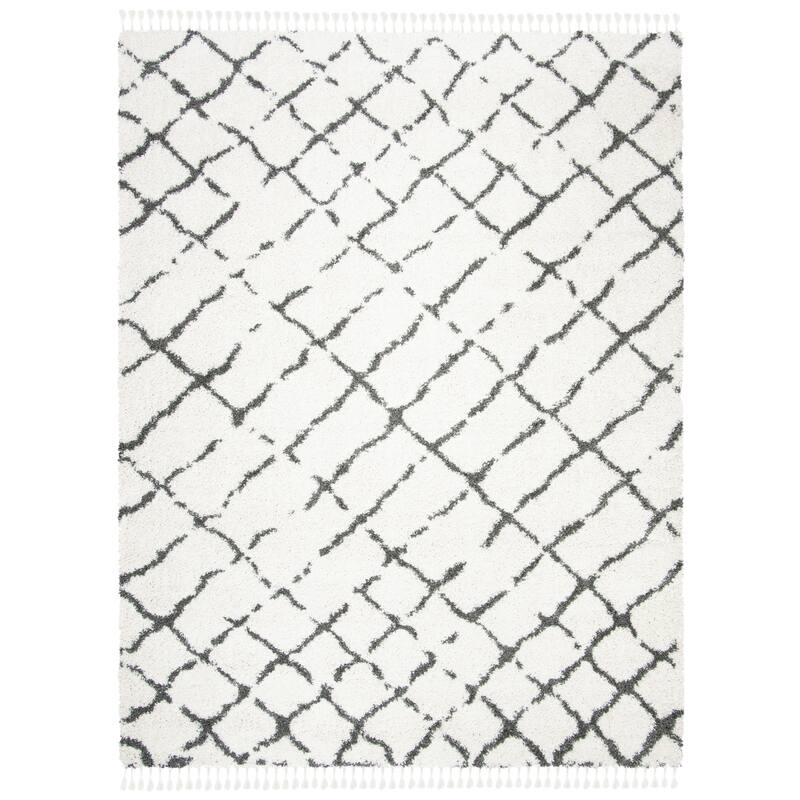 SAFAVIEH Moroccan Fringe Shag Oleta 2-inch Thick Rug