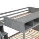 preview thumbnail 30 of 40, Twin over Full Bunk Bed with Shelfs, Storage Staircase and 2 Drawers