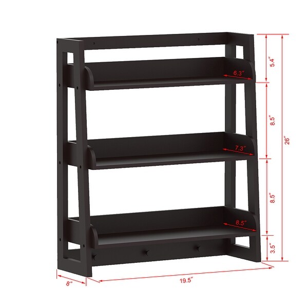 Utex 3 tier bathroom shelf wall mounted with towel hooks deals