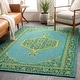 preview thumbnail 12 of 68, Hand-knotted Alford Boho Medallion Wool Area Rug Green - 2' x 3'