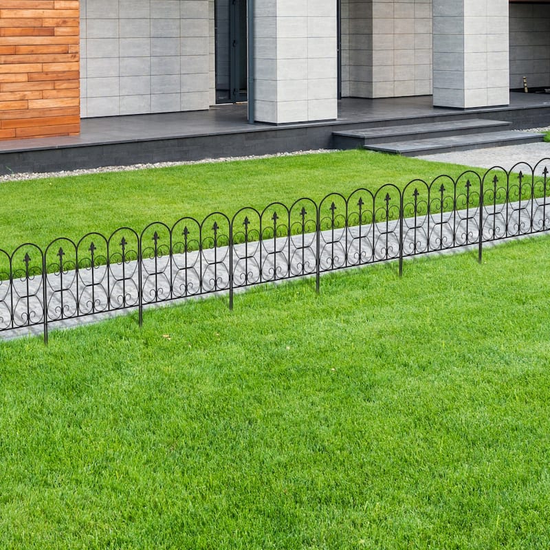 Timechee Garden Fence Decorative Landscape Edging Border, 5/10 Panels