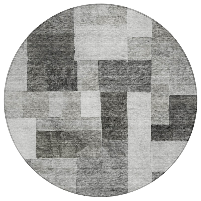 HomeRoots Geometric Transitional Rectangle Outdoor Rug