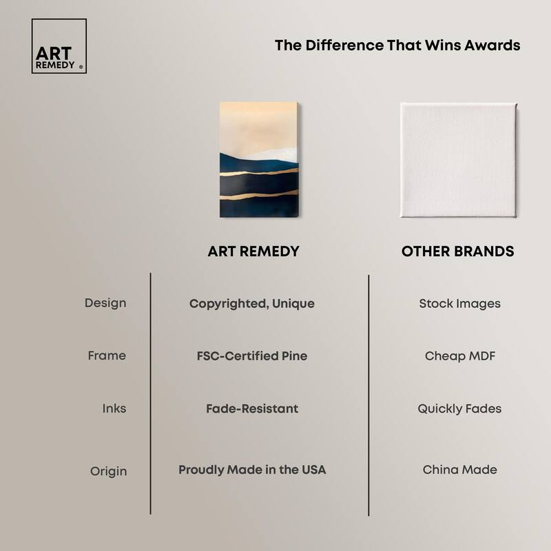 Golden Seam II Canvas by Art Remedy, Gallery Wrapped