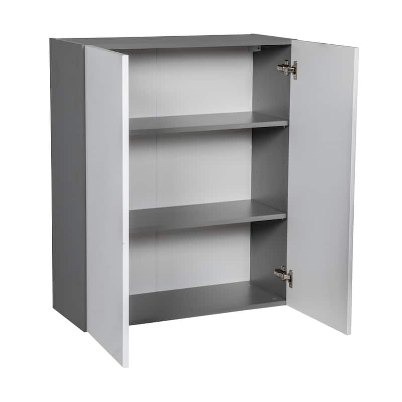 30" x 36" Wall Cabinet-Double Door-Grey - 30 x 36 x 12