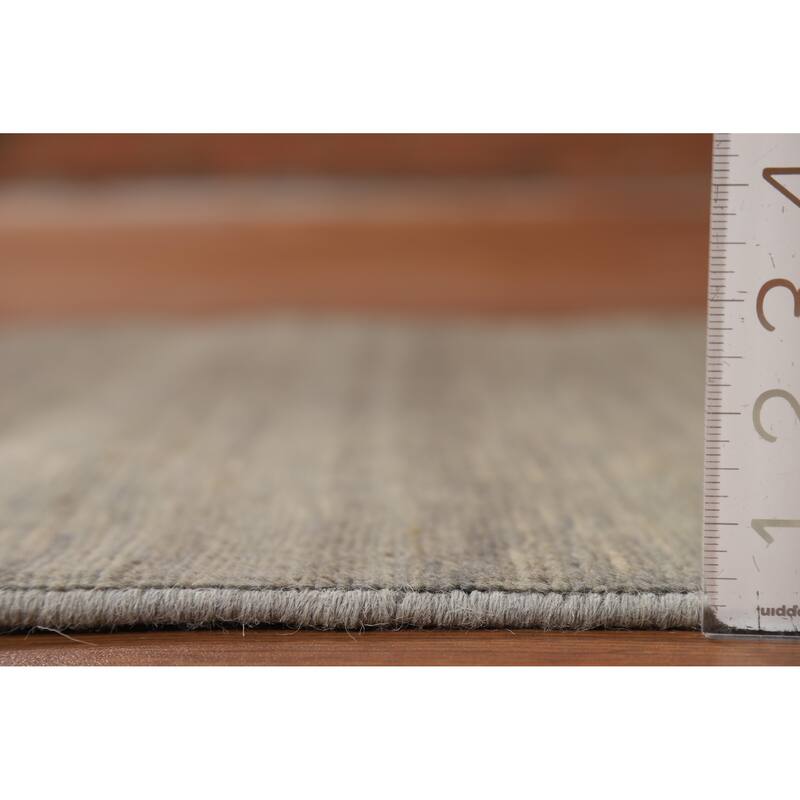 Striped Gabbeh Modern Foyer Rug Handmade Wool Carpet - 2'8"x 3'11"