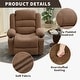 preview thumbnail 12 of 19, Widen Recliner Chair for Adults, Heavy Duty 350Lb Manual Large Lounge Chairs