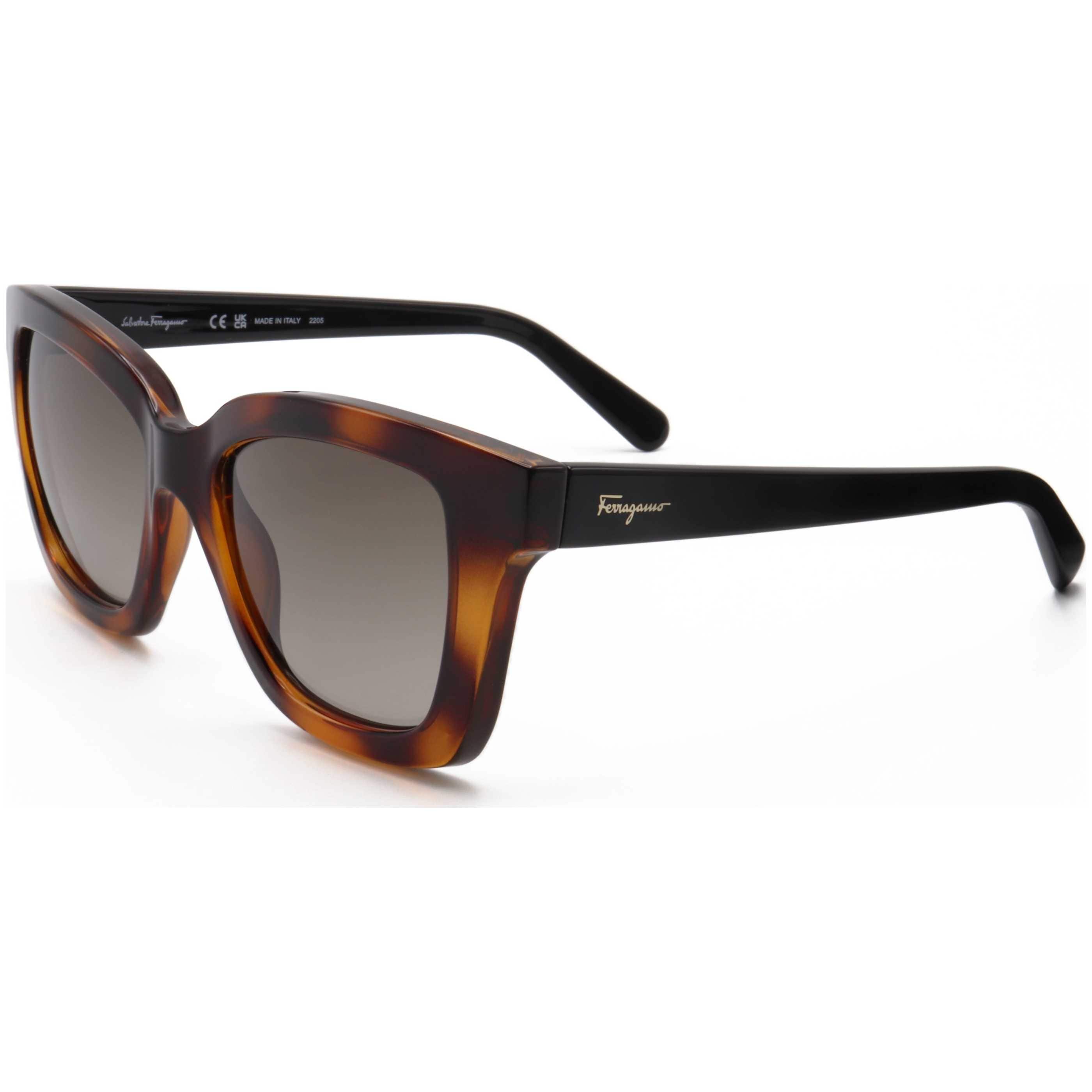 Salvatore Ferragamo Women\'s Tortoise Sunglasses Salvatore Ferragamo SF883SA 238 Tortoise Round Sunglasses  main image 2