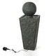 preview thumbnail 8 of 33, Demta Floating Sphere Oversized LED Fountain by Havenside Home