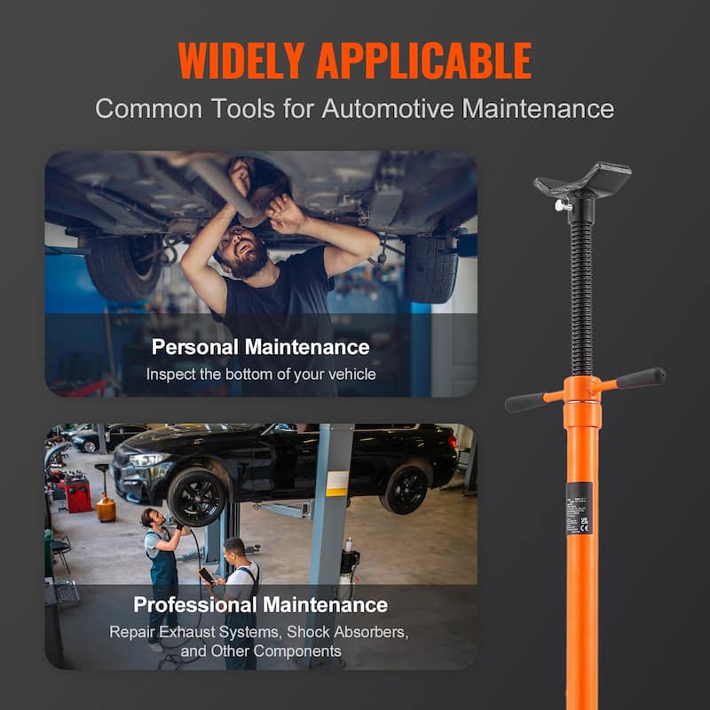 Underhoist Support Stand Self-Locking Threaded Screw, Support Vehicle Components - 1653.5 lb 52.8" - 76.0"