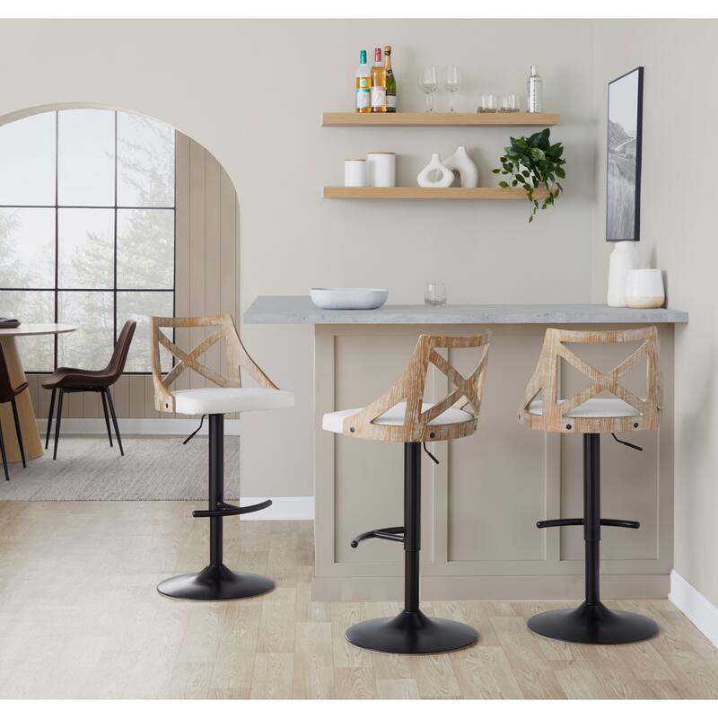 Charlotte Adjustable Barstool - Set of 2