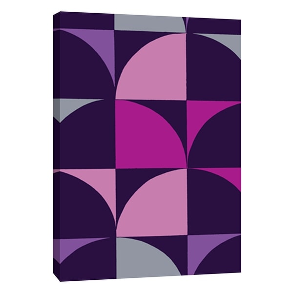 PTM Images 9-108765 PTM Canvas Collection 10" x 8" - "Monochrome Patterns 9 in Purple" Giclee Abstract Art Print on Canvas