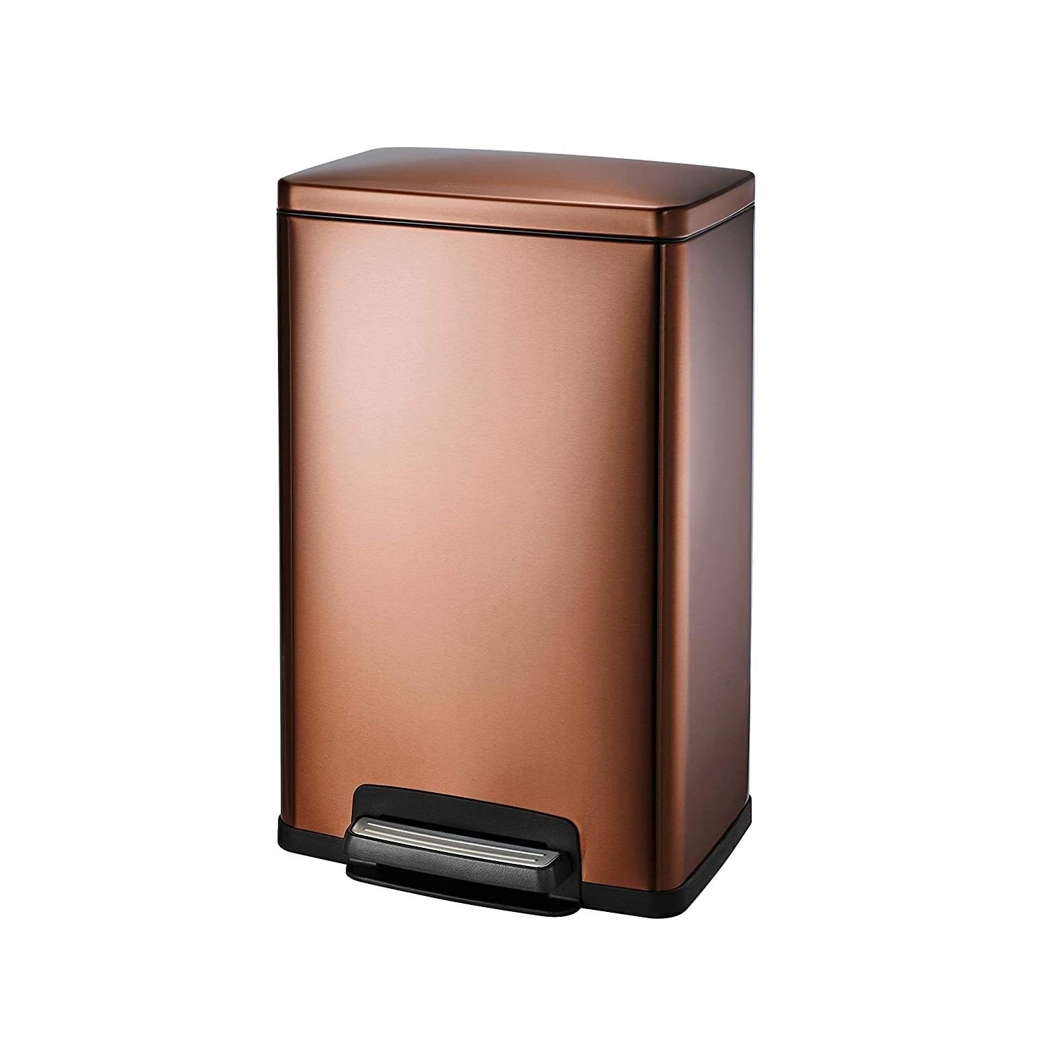 Hefty 12.25-Gallons Bronze Plastic Touchless Kitchen Trash Can