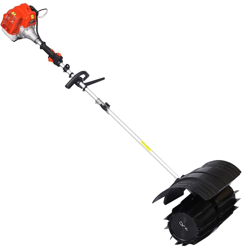Gasoline Power Sweeper,52CC 2-Stroke Handheld Sweeping Broom,Snow,Lawn