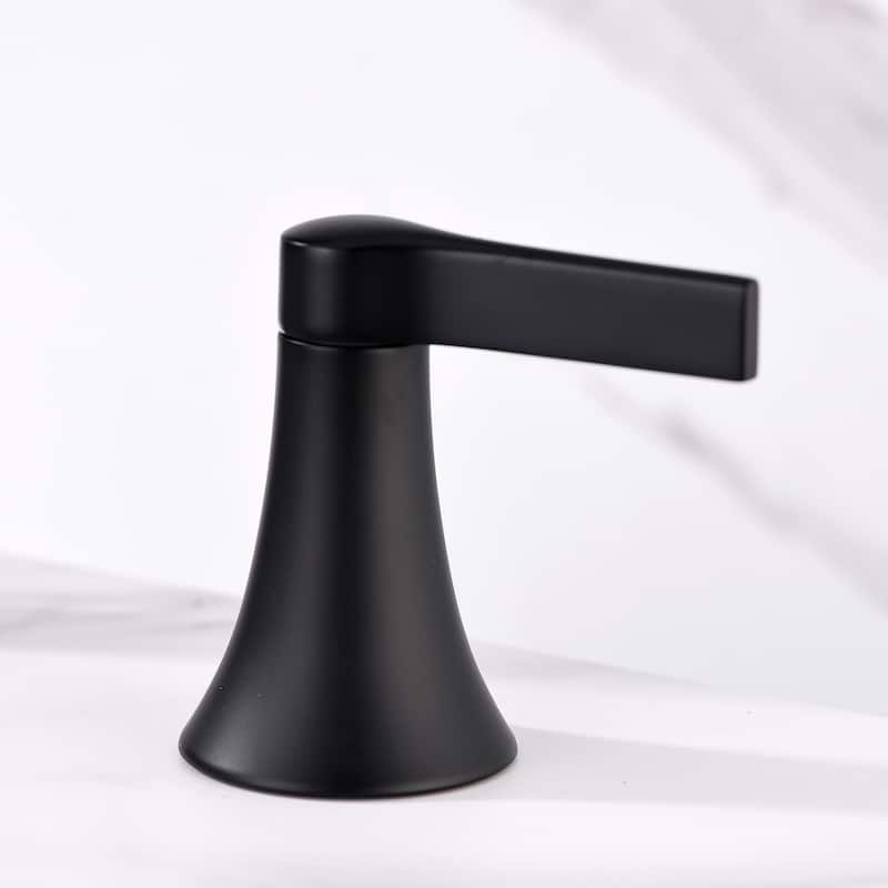 Luxier Reesley 8 in. Widespread 2-Handle Bathroom Faucet with Drain