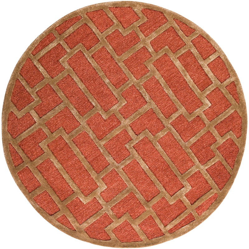 Hand-Tufted Thaxted Wool Area Rug - 6' Round