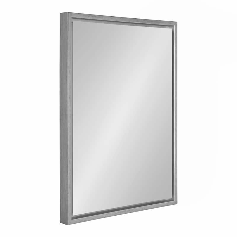Kate and Laurel Evans Framed Floating Wall Mirror - 18x24 - Silver