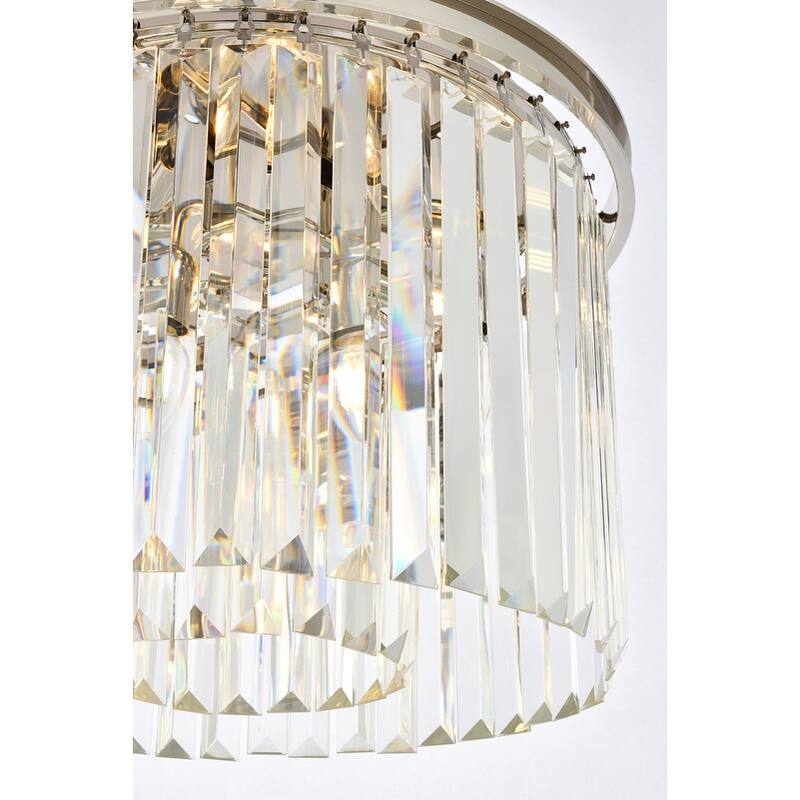 Royce Edge 6-Light Polished Nickel Pendant