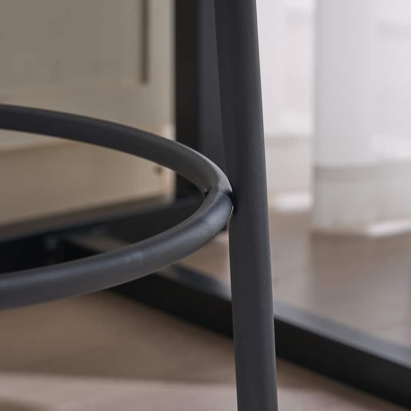 30" Tall, Round High Bar Stools, Set of 2