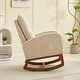 preview thumbnail 26 of 75, Upholstered Rocking Chair Nursery Chair with High Back and Side Pocket