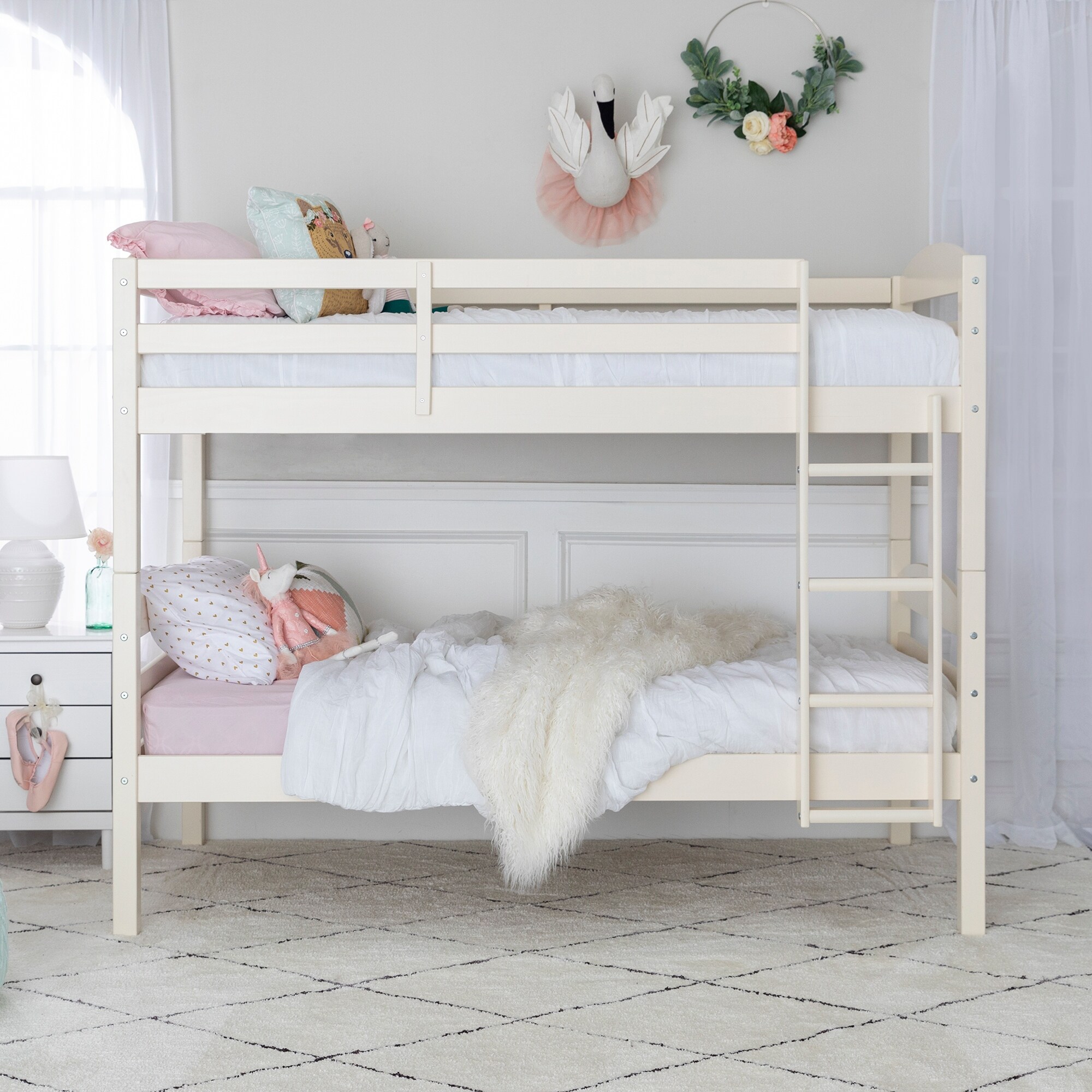 off white bunk beds