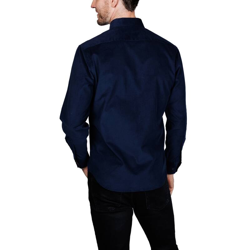 Tailorbyrd Men's Corduroy Button-Down Shirt