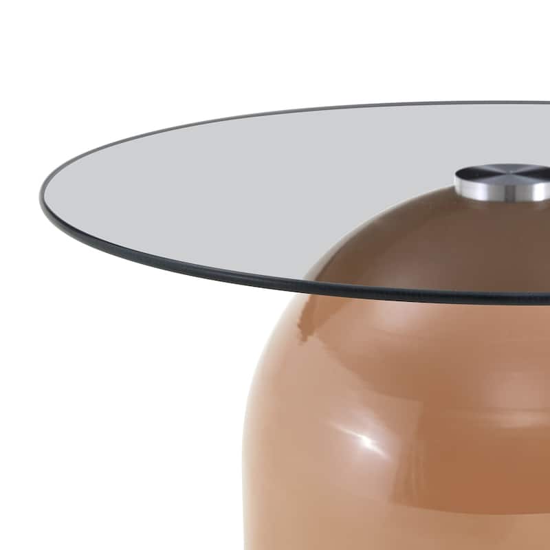 Nesting Coffee Table Set of 3,Glass Desktop for Living Room,Space Saving Circle Center Table for Saving Space,for Living Room