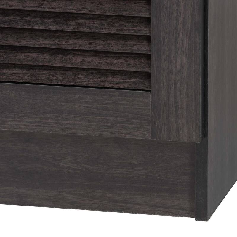 Traditional Dark Brown Wood Kitchen Storage by Baxton Studio