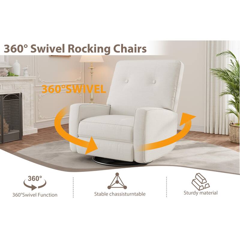 Recliner Chairs,Swivel Rocker Recline,Glider Recliner Chair, Recliner Chair for Adults,360°Swivel Glider Rocking Chair