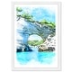 preview thumbnail 2 of 3, Wynwood Studio 'Natural Gateway' Nautical and Coastal Blue Wall Art Framed Print