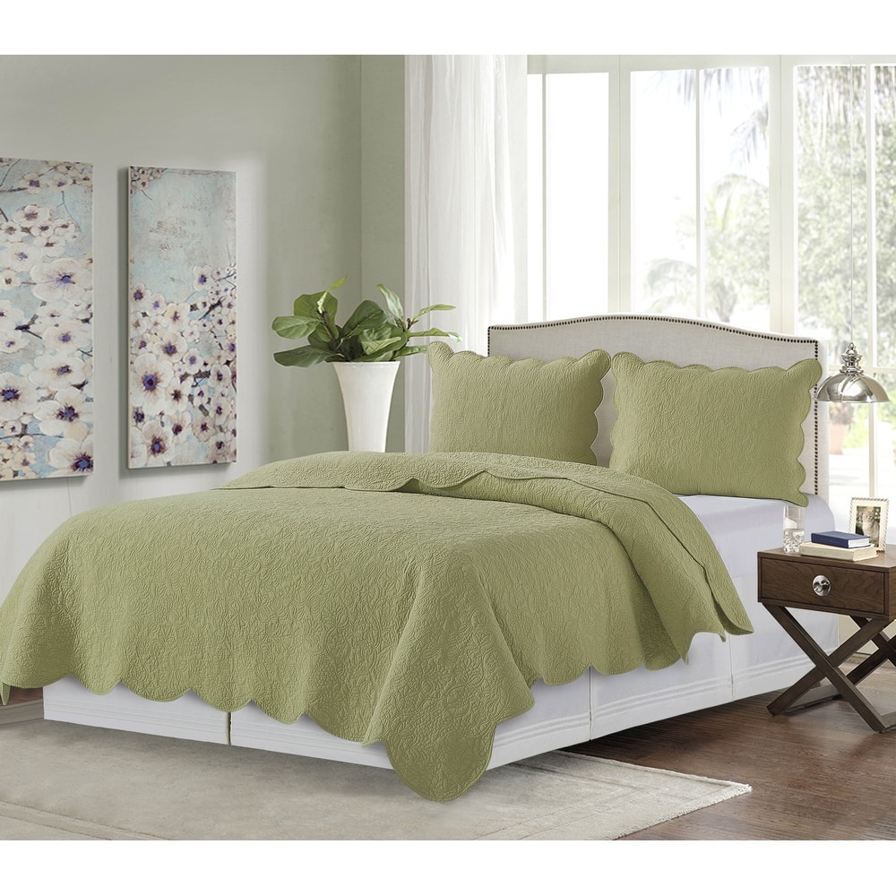 Christiana Cotton Reversible Machine Washable Quilt Set