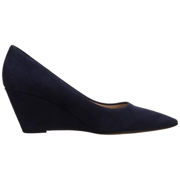 franco sarto black wedge pump