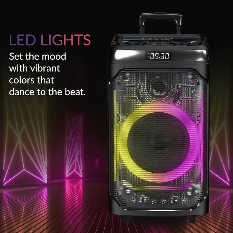 IQ Sound CYBER FLEX12 12-Inch Portable Bluetooth Party Speaker