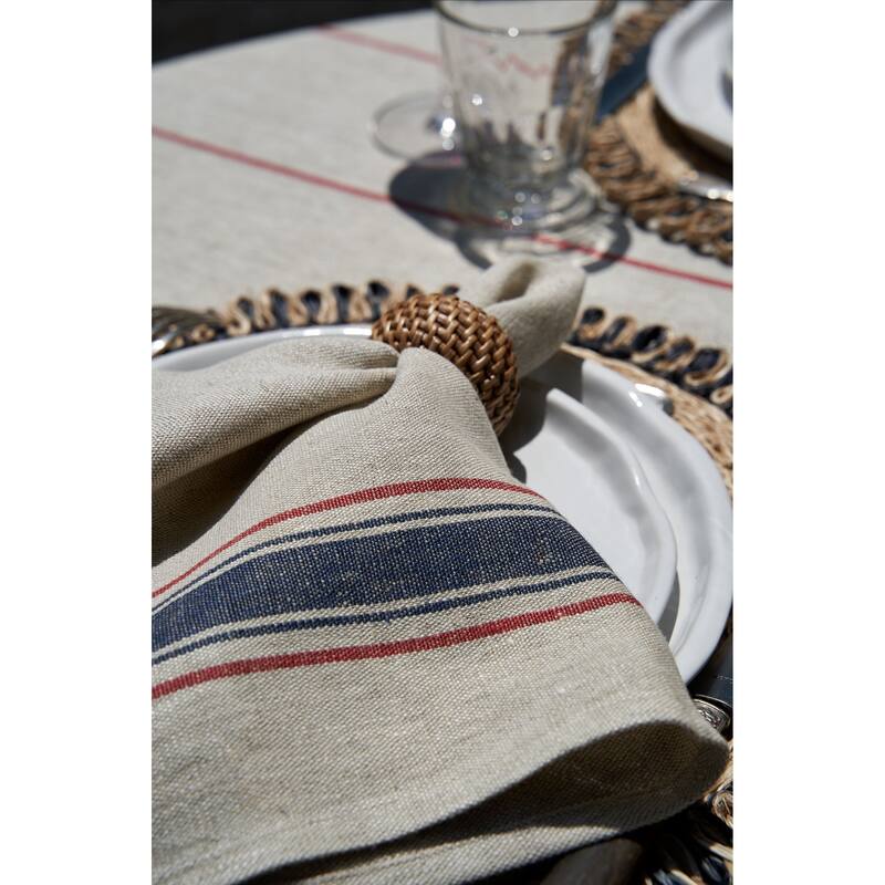 Caravan Eclipse Napkin Ring - Set of 4 - Natural - 2.5 x 2.5