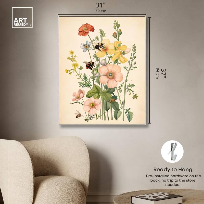 Pollinator Portrait I Canvas by Art Remedy