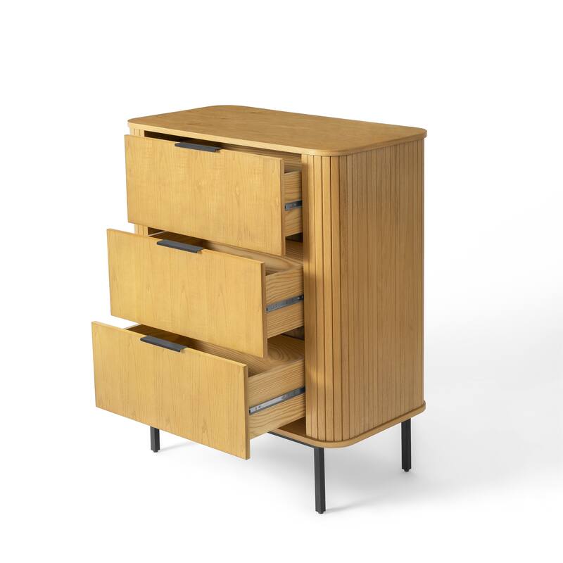 Nightstand with 3 Drawers
